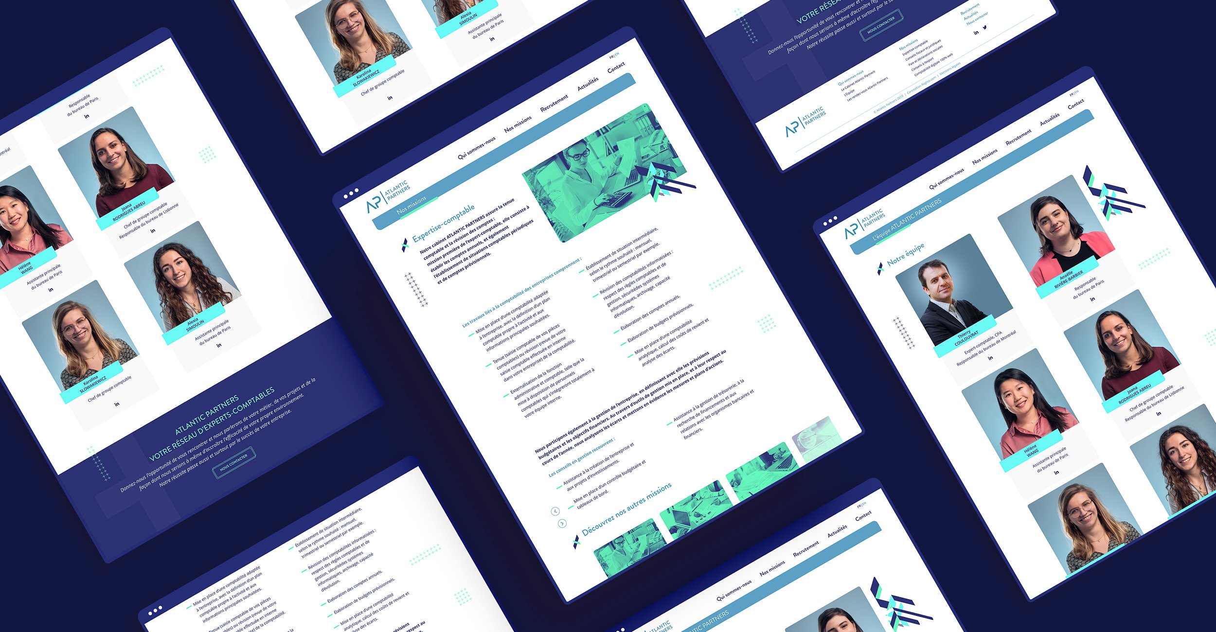 Atlantic Partners, Experts-Comptables - Création du site internet