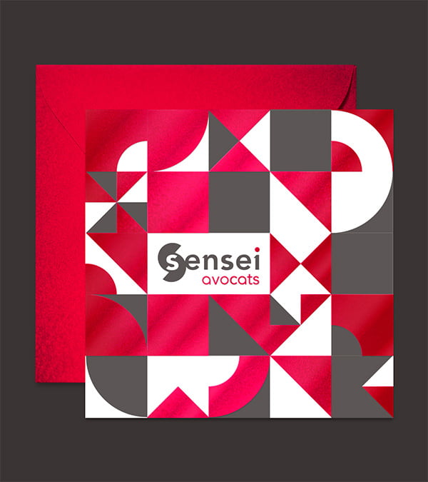 Sensei avocats - Création d'une carte de vœux
