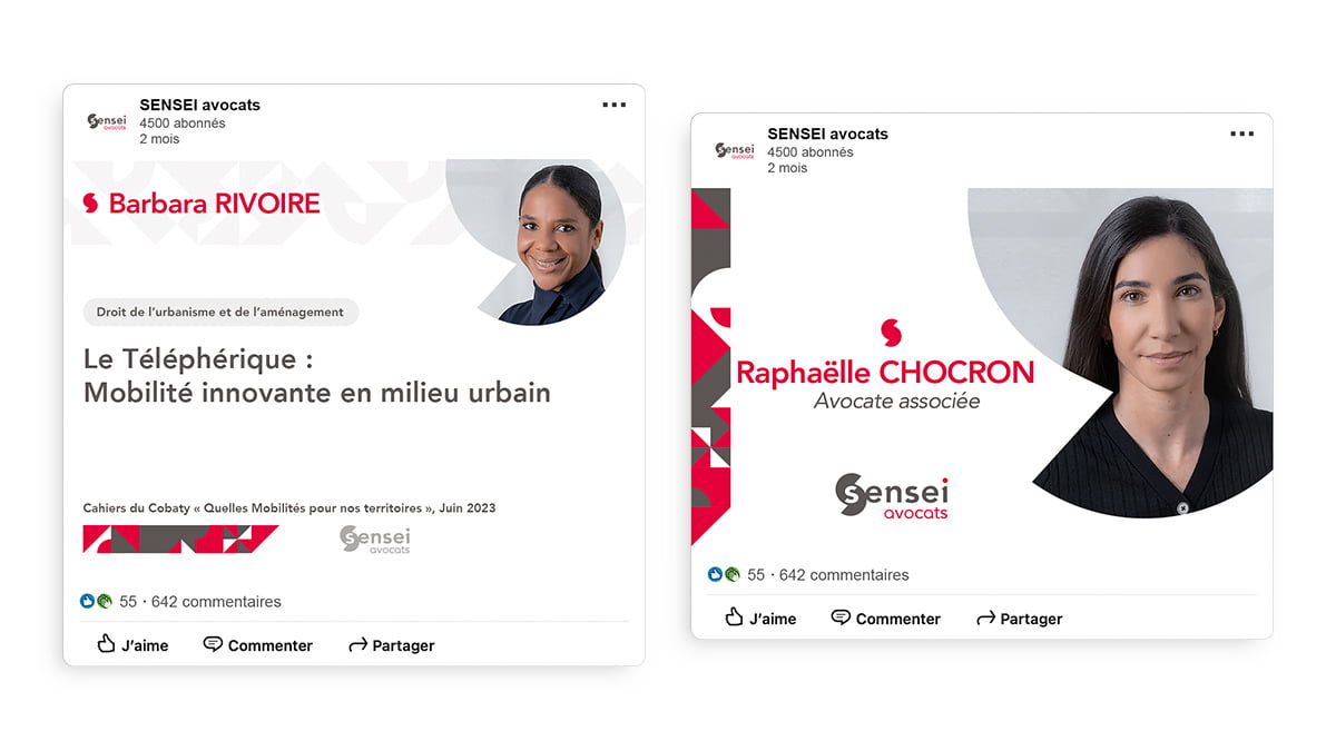 Sensei avocats - Animation des réseaux sociaux