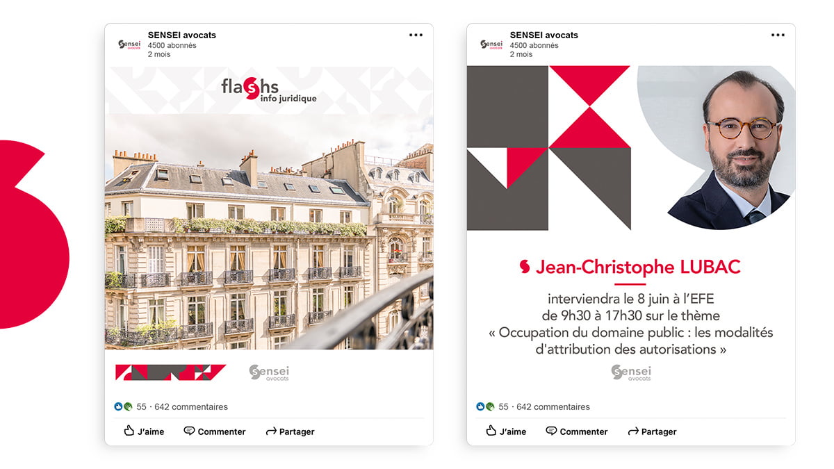 Sensei avocats - Animation des réseaux sociaux