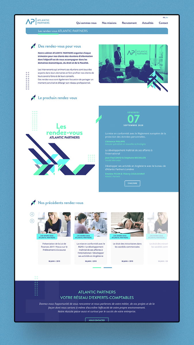 Atlantic Partners, Experts-Comptables - Création du site internet