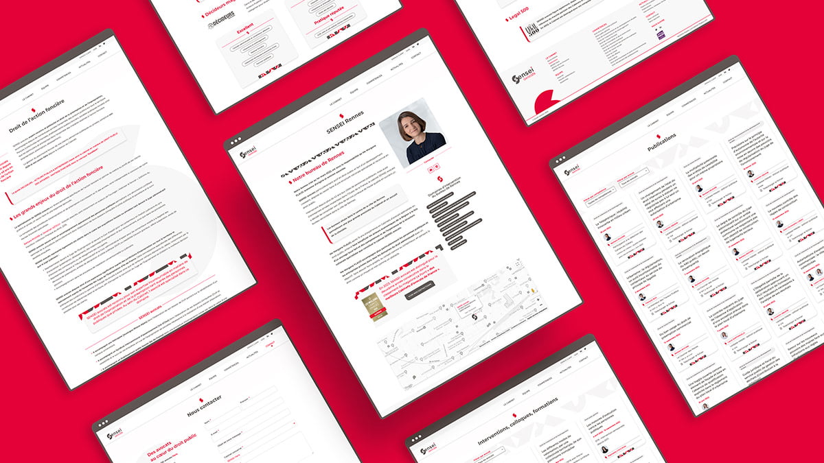 Sensei avocats - Création du site internet corporate